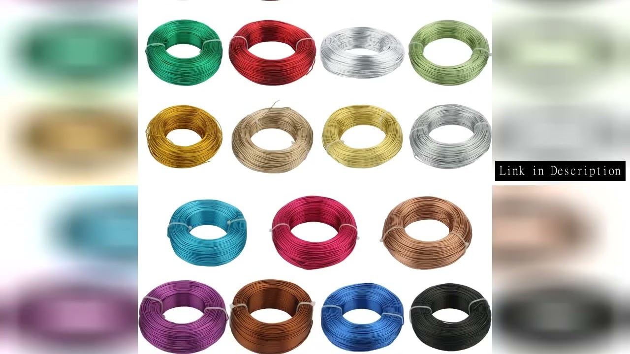 Aluminum Wire 1mm 1.2mm 1.5mm 2mm 2.5mm 3mm Gold Plated Bendable Flexible Craft Metal Wire for Jewel