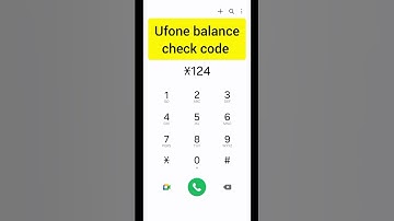 How to check Ufone balance code || Ufone ka balance code kese pata kren #youtube #shorts