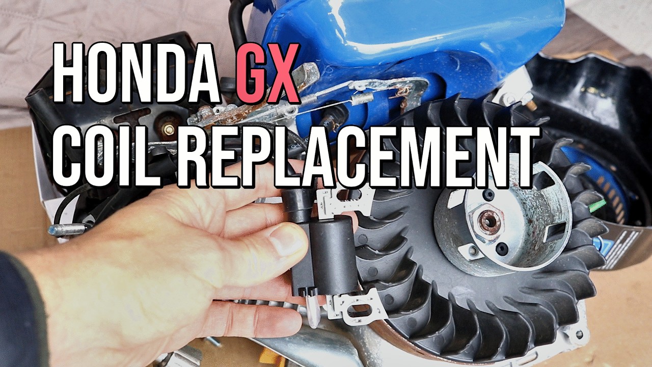 Замена катушки зажигания, двигатель Honda GX, GX200, GX120, GX160, GX240