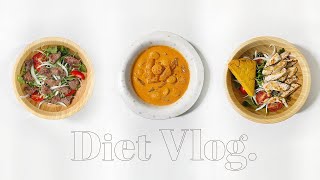 sub) ᰔdiet vlogᰔ -10kg 다이어트 식단 :: 다이어트 로제떡볶이, 소고기 샐러드, 닭가슴살 샐러드, 불닭덮밥, 센티 수경