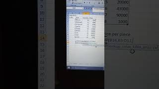 How to use an Vlookup formula in Excel