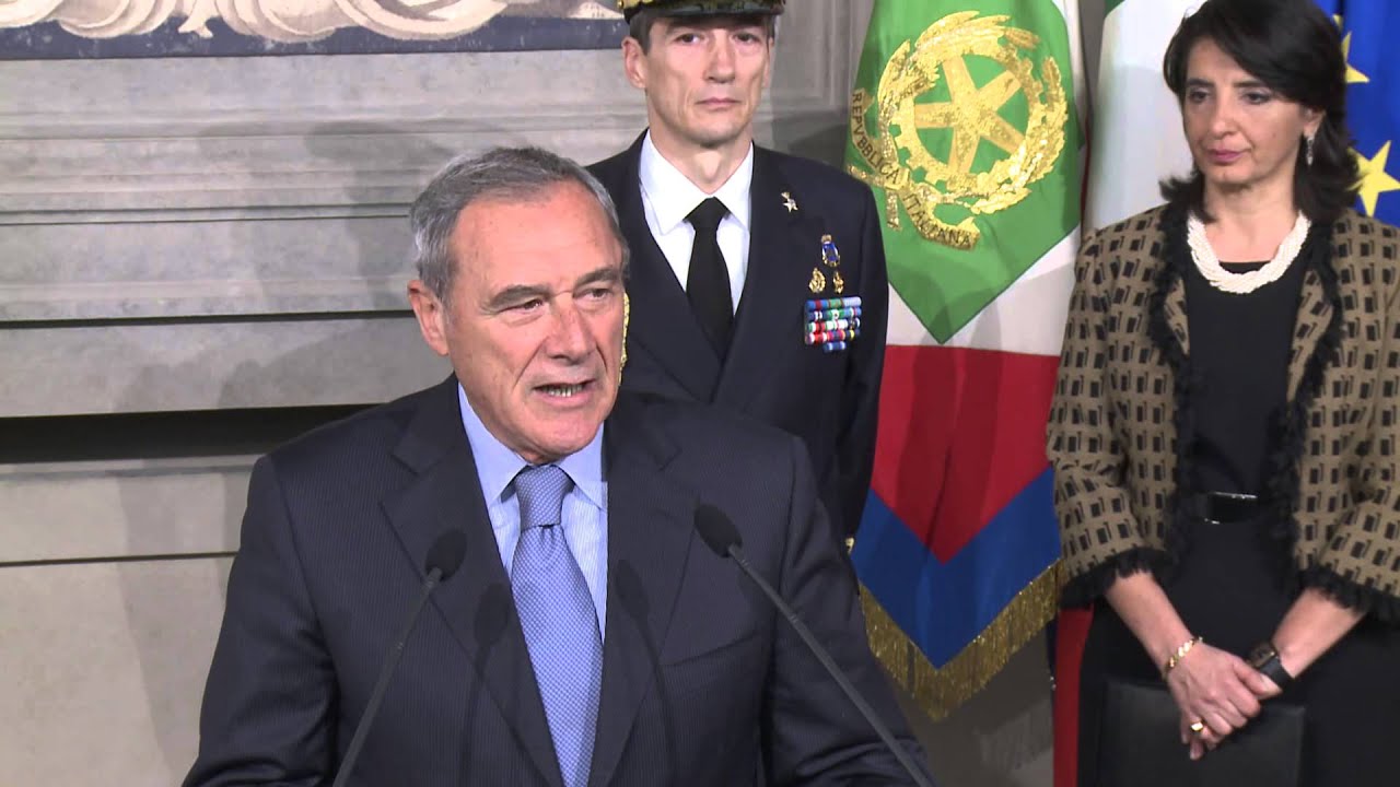 Il Presidente del Senato della Repubblica, Pietro Grasso, al termine delle consultazioni YouTube Il Presidente del Senato della Repubblica, Pietro Grasso, al termine delle consultazioni YouTube