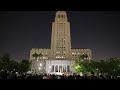Adam West "Bat Signal" Tribute at L.A. City Hall, June 15, 2017