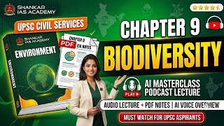 Chapter 9 BIODIVERSITY | Shankar IAS Environment | Complete Audio Lecture + PDF Slide Deck for UPSC