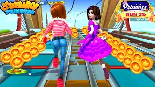 Subway Princess Runner V/S Princess Run 3D - Girls Run | Android/iOS Gameplay HD screenshot 3