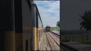 A Beautiful Train Crossing Between 4 Hour Late Railcar Meet Jaffer Express At Chaklala Station