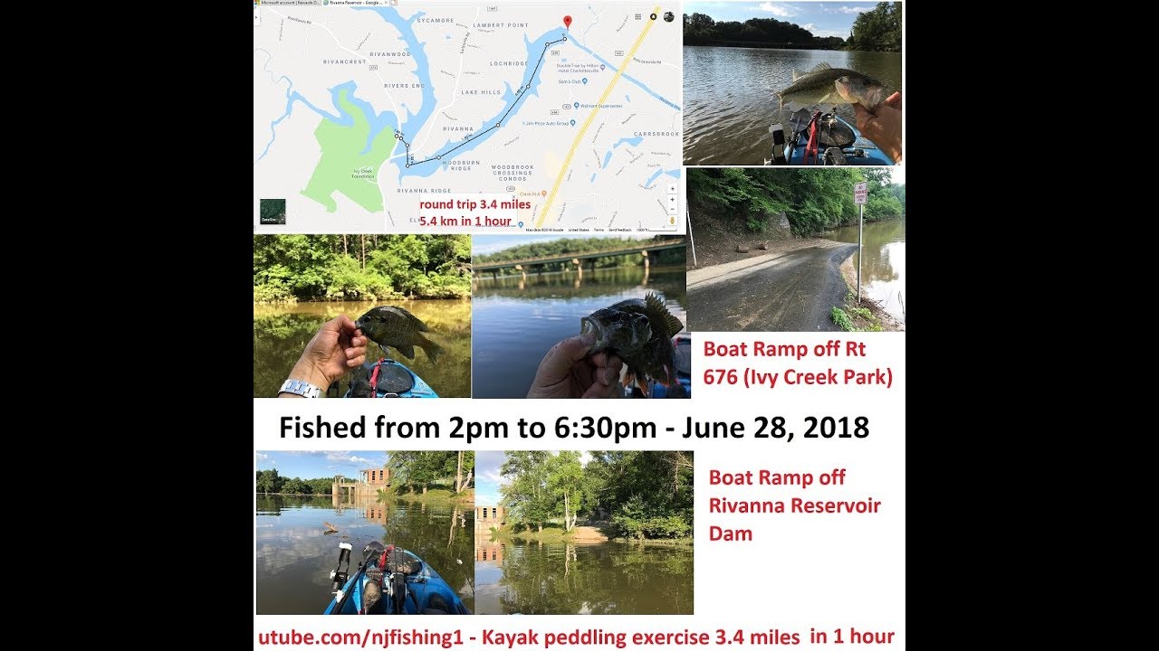 Rivanna trolling for fish in my kayak - Native slayer propel 10 feet yak