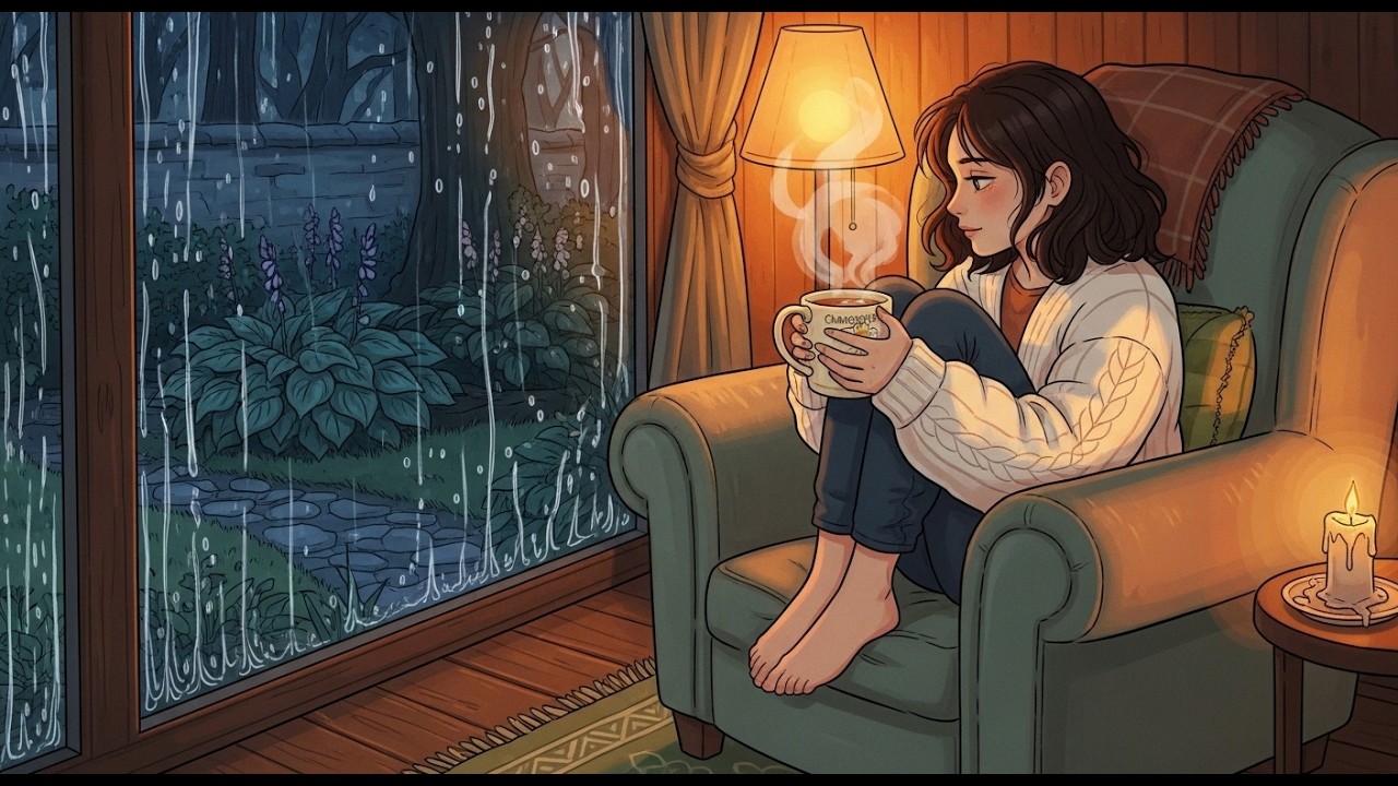 Ghibli-Style ASMR | A Solo Day Off — Farmer's Market, Slow Cooking & Watching the Rain Begin 🌧️🍵