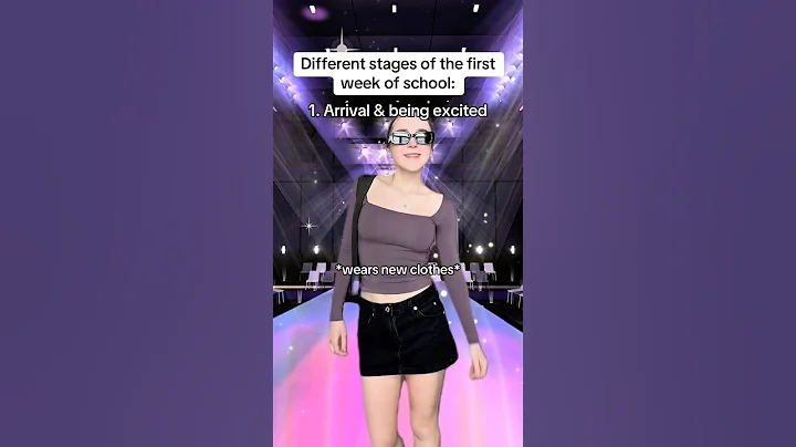 The different stages of the first week of school #pov #relatable #skit #comedy