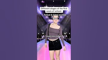 The different stages of the first week of school #pov #relatable #skit #comedy