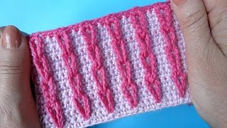 картинка: Crochet patterns Объёмный узор вязания 62