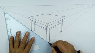 HOW TO DRAW A TABLE IN PERSPECTIVE