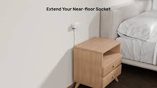 TROND 360° Rotating Plug Outlet Extender - Electrical Multi Plug Extendable Outlet Splitter