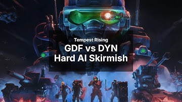 Tempest Rising Gameplay: GDF vs DYN Hard AI Skirmish