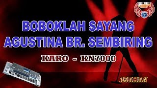 Boboklah sayang karaoke - Agustina br. sembiring karo HD (cover Keyboard KN7000)