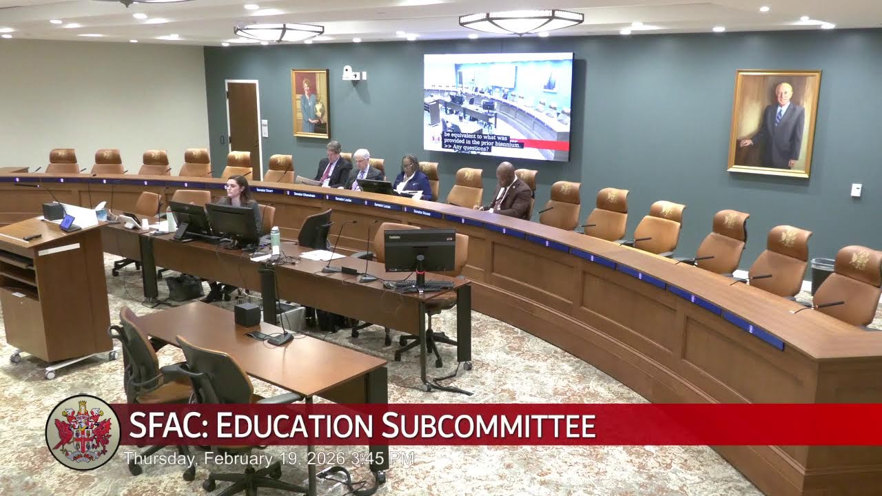 Senate of Virginia: SFAC: Education Subcommittee on 2026-02-19 [Finished]