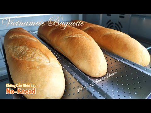 Video Cách làm bánh mì Việt nam vỏ giòn, đặc ruột mềm xốp... - youtube
