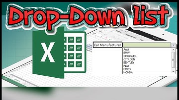 14- How to make Drop down list in Excel كيفية عمل قوائم منسدلة في الأكسيل