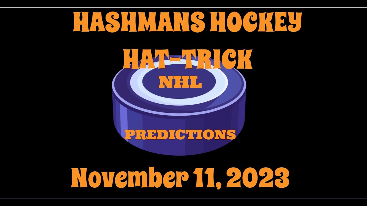 NHL Predictions Picks & Parlay Today 111123 Hashmans Hockey Hattrick