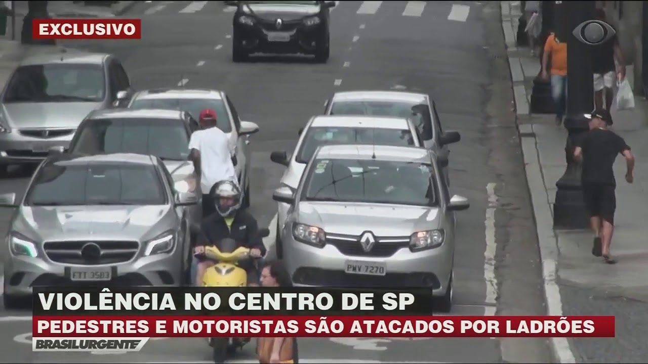 Exclusivo: ladrões roubam pedestres e motoristas no centro de SP