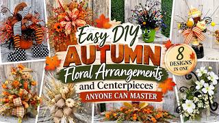 8 Easy Autumn Floral Arrangements 🍂 Centerpieces & Decor Ideas Anyone Can Make