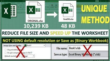 How to Reduce Excel File Size | How to speed up Excel spreadsheet |HOW TO SKILL|