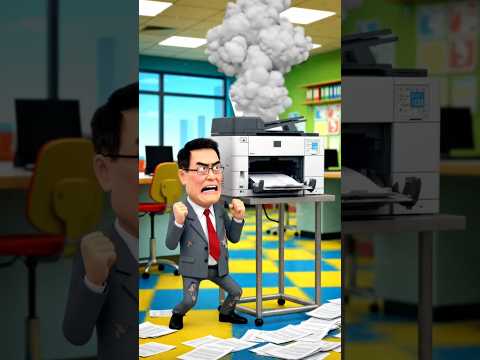 He Broke His printer😜😂 #shorts #funny #funnyshorts