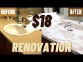 $18 DIY BATHROOM RENOVATION