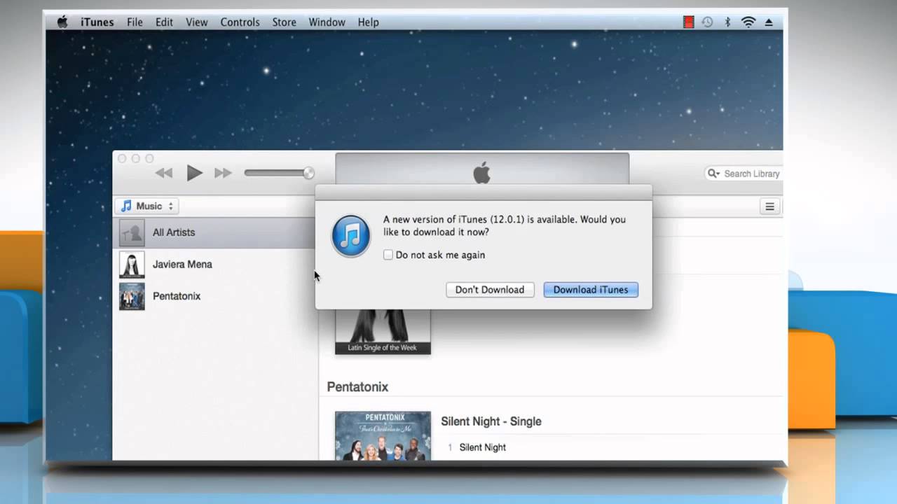 how do you update itunes on a imac