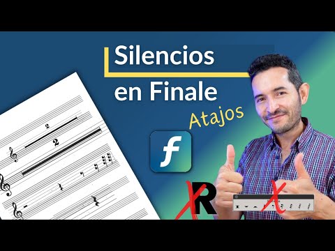 Cómo Escribir Silencios en FINALE. (Compases, figuras y atajos)