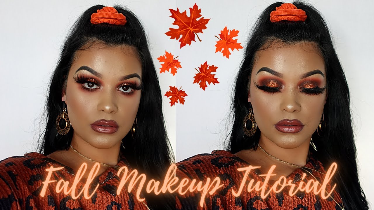 DRAMATIC FALL MAKEUP TUTORIAL 2020 || GLITTER + GLOSS || SERENA CARDONA