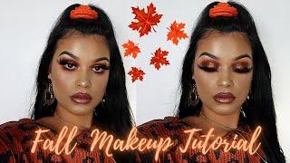 DRAMATIC FALL MAKEUP TUTORIAL 2020 || GLITTER + GLOSS || SERENA CARDONA