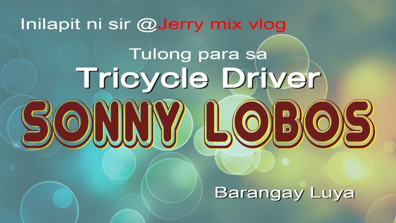 Tulong para sa isang Tricycle Driver YouTube