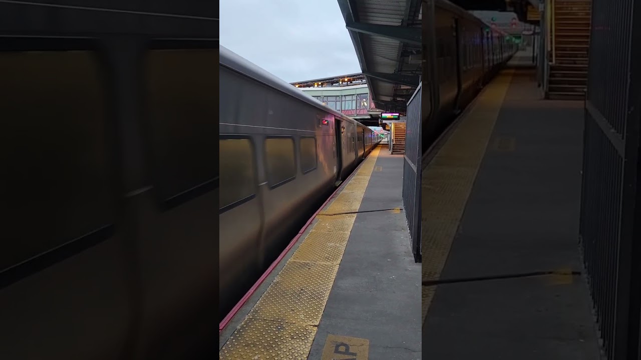 MTA LIRR Bombardier M7  departing Woodside Ronkonkoma bound