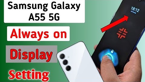 Samsung galaxy A55 Always on display Setting | How to enable always on screen in samsung a55 5g