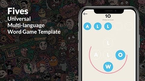 FIVES | Multi-Language Word iOS and Android App Game Template