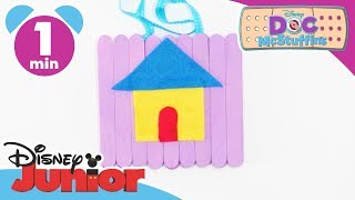 Doc McStuffins | Craft Tutorial: Doc's In Sign | @disneykids