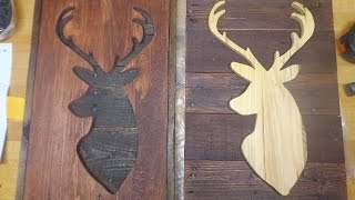 Rustic Pallet Upcycle Deer Head Sign