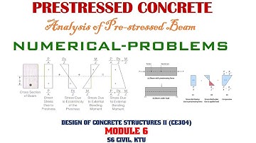 Pre-stressed Beams ||Problem 5 ||Module 6 ||Design of Concrete Structures 2 ||S6CE ||KTU