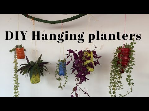How To Make Hanging Planters From Plastic Bottles