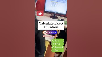 Calculate Exact Duration in Excel #excelwalesir #exceltricks #exceltips #exceltraining #ytshorts