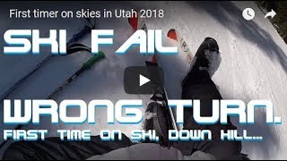 First timer on skies in Utah 2018