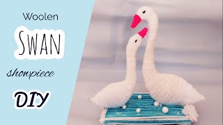 Woolen swan showpiece l Woolen craft #DIY
