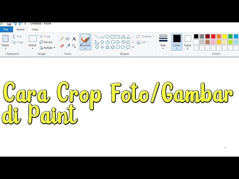 Cara Crop Foto/Gambar di Paint dengan Mudah