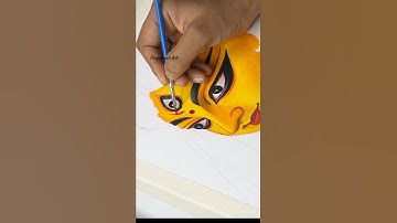 Maa Durga Agomoni, #shorts #art #drawing #durga #agomoni #durgamaa