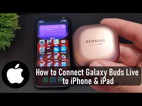 Samsung Galaxy Buds Live How to Connect to iPhone and iPad