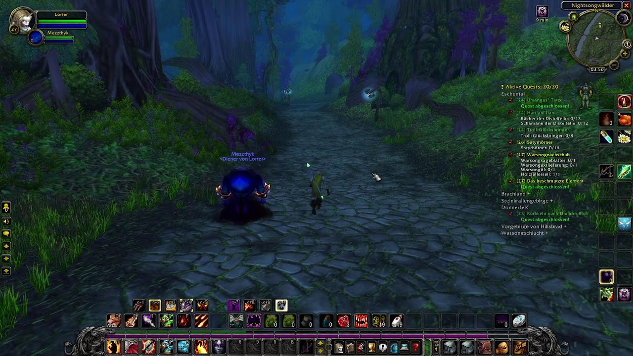Playing WoW ( Classic  ) Undead Warlock ( GER ) Doing 1 Level a day ( Day 27 )