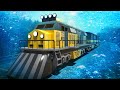 Underwater lego train  train rescue cartoon  choo choo train kidss