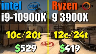 i9-10900K vs. Ryzen 9 3900X