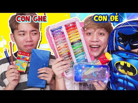 Video MẸ GHẺ CON CHỒNG - ĐẠI CHIẾN ĐỒ DÙNG HỌC TẬP BACK TO... - YouTube